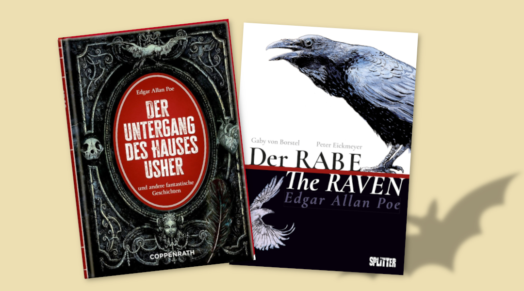 Die Cover zweier Neuerscheiungen zu Edgar Allan Poe