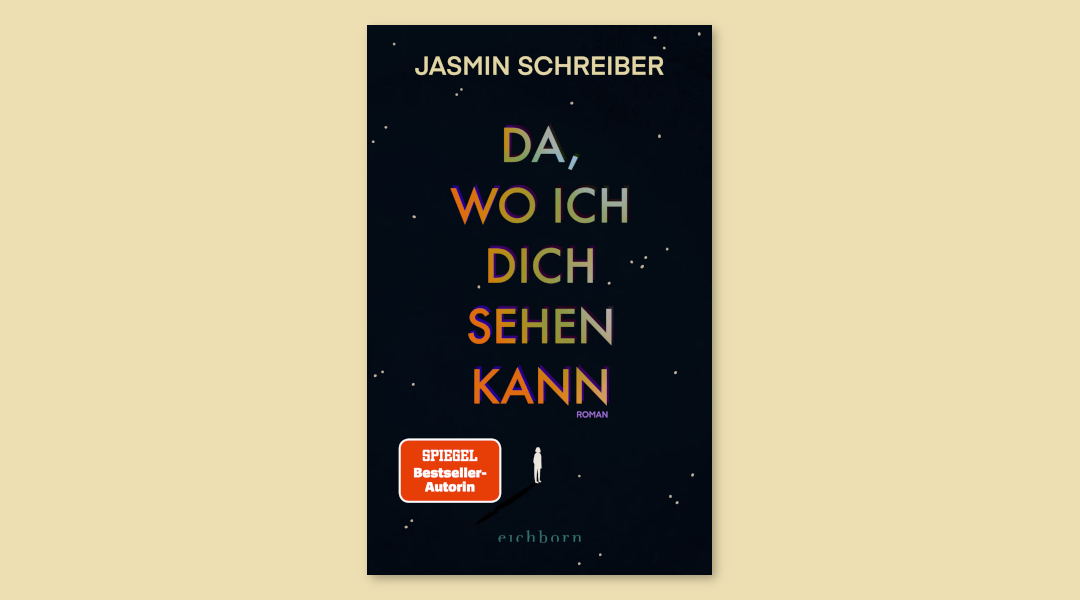 Schwarzes Cover mit einem Bunten Text